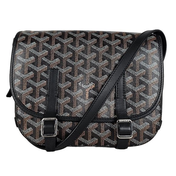 Goyard Handbags - Goyard Goyardine Belvedere PM Messenger Bag Black